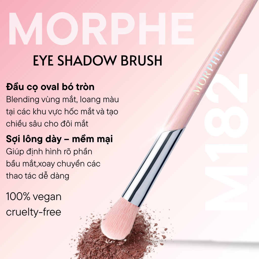 Cọ trang điểm blend mắt tán bầu mắt đẹp Morphe Eye Shadow M182